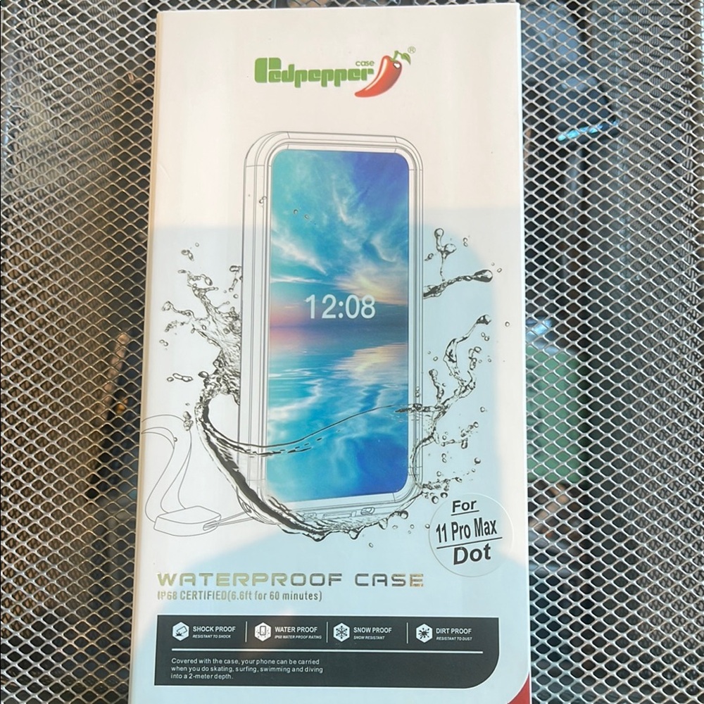White Waterproof Phone Case with Protective Features